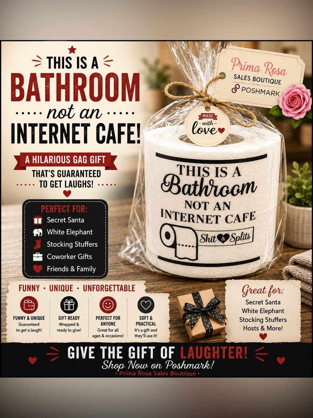 Gag Gift Bath Tissue